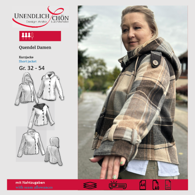 E-Book Unendlich Schön Damen Jacke Quendel