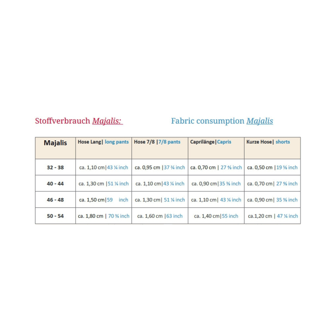 E-book Unendlich Schön -Damenhose Majus & Majalis Standardgröße, Duits