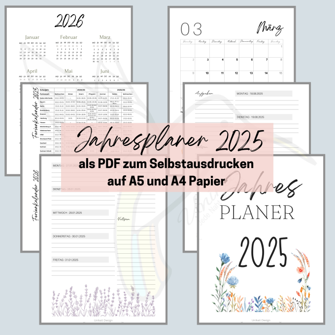 Patron agenda 2025 pdf Unikati, en allemand