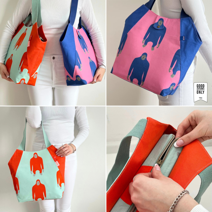 Patron tote bag pdf Nieke Unikati, en allemand