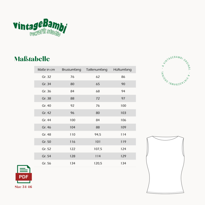 E-book vintageBambi Olivia Top, Duits