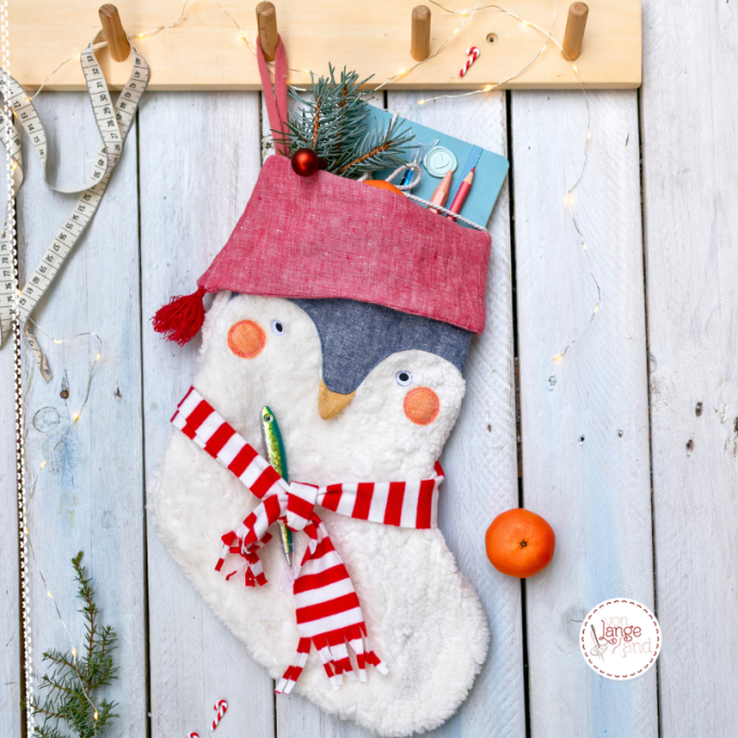 E-book von Lange Hand Nikolausstiefel Pinguin Strumpf, Duits