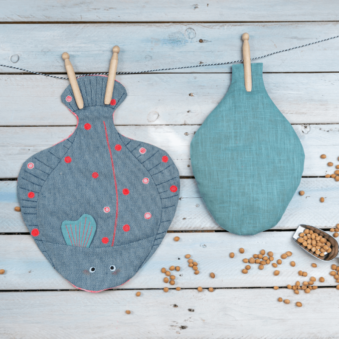 Patron poisson coussin chauffant pdf Scholle von Lange Hand, en allemand