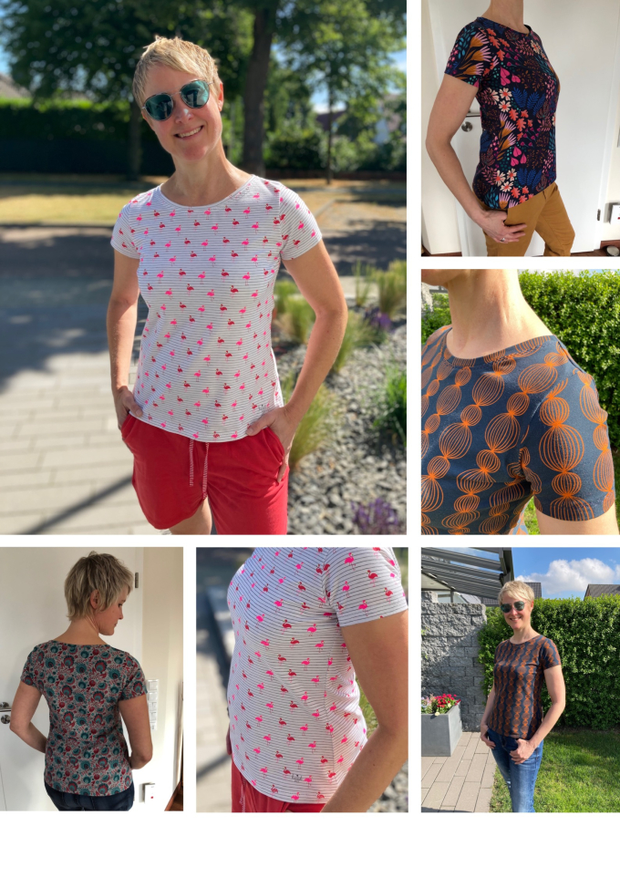 E-Book Windschnittich Basic-Shirt Damen, german