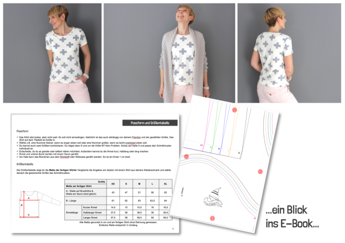 E-Book Windschnittich Basic-Shirt Damen, german