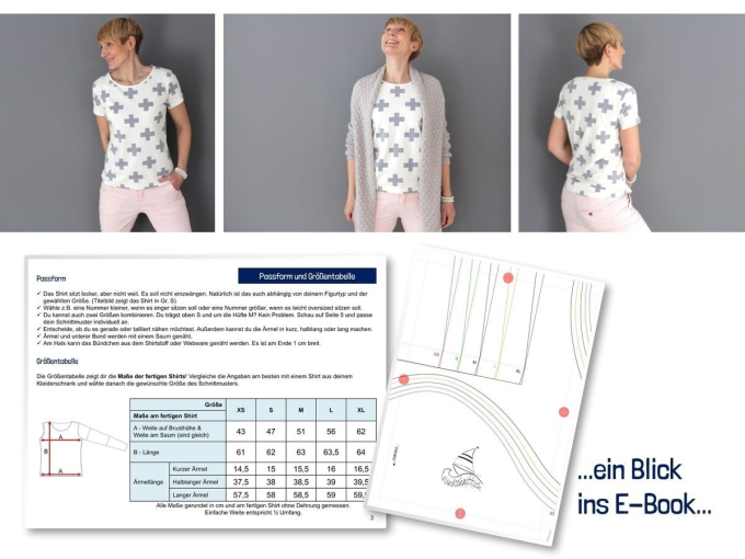 E-Book Windschnittich Basic-Shirt Damen, german