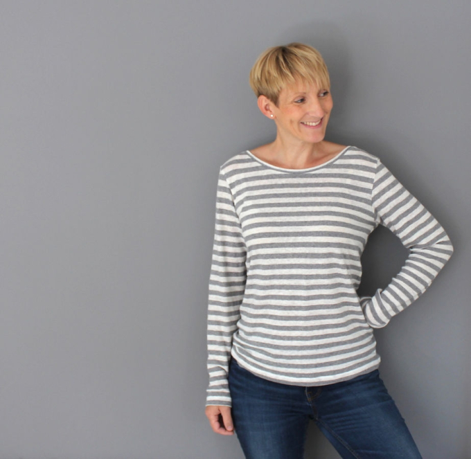E-Book Windschnittich Basic-Shirt Damen, german