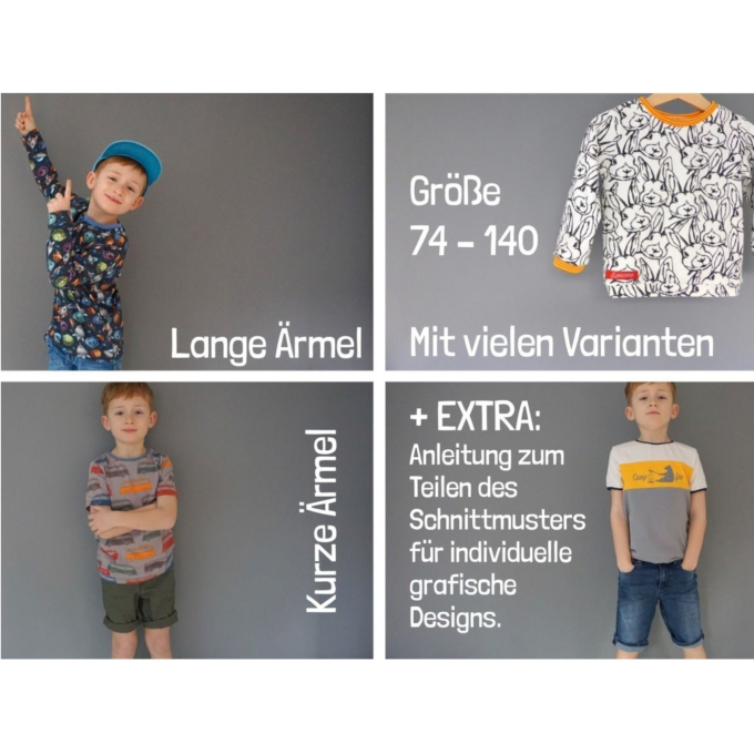 E-Book Windschnittich Basic-Shirts Kids