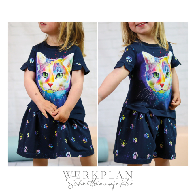 E-Book WPS - Werkplan Schnittmanufaktur Kinderkleid Sommer LagenWERK Mini Beamer-Version