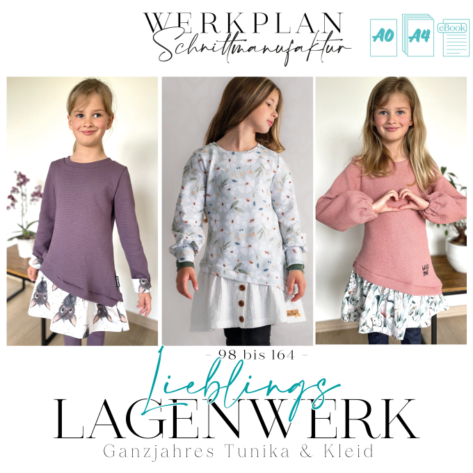 E-Book WPS - Werkplan Schnittmanufaktur Kinderkleid Sommer LagenWERK Maxi
