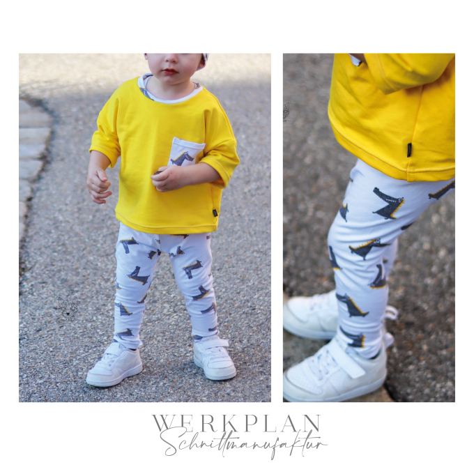Ebook patron legging enfant BeinWERK Mini Werkplan Schnittmanufaktur, en allemand