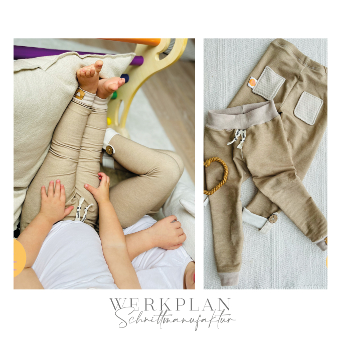 Ebook patron legging enfant BeinWERK Mini Werkplan Schnittmanufaktur, en allemand
