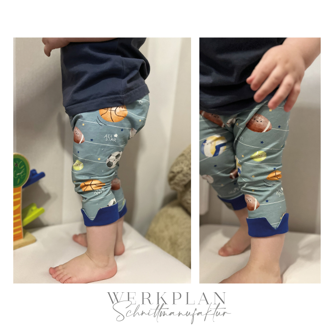 Ebook patron legging enfant BeinWERK Mini Werkplan Schnittmanufaktur, en allemand