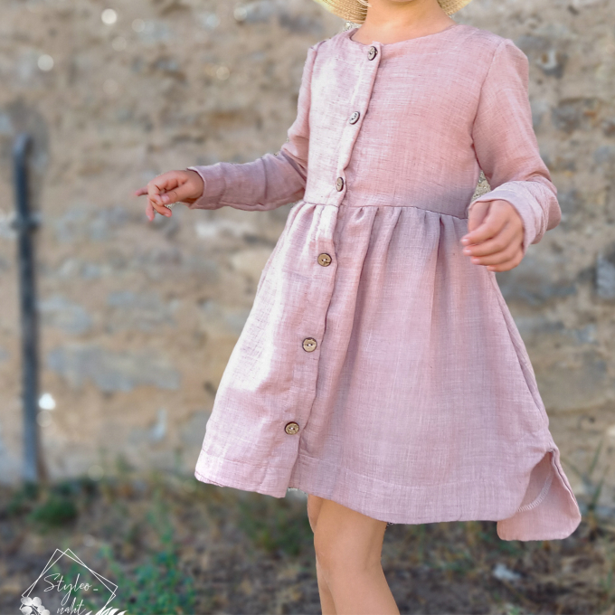 Ebook patron robe enfant Aurora Werkplan Schnittmanufaktur, A4/A0, en allemand