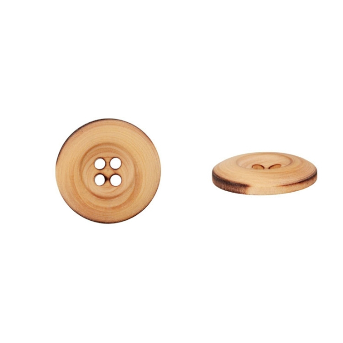 Bouton en bois, 28 mm