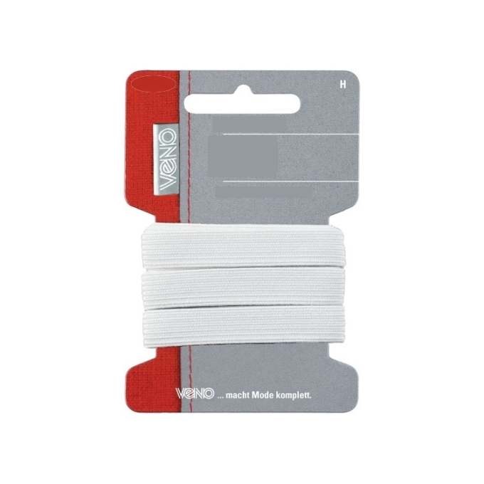 Élastique 2 m, 10 mm, blanc