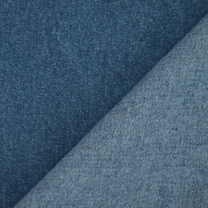 Tissu jean denim stretch, bleu moyen