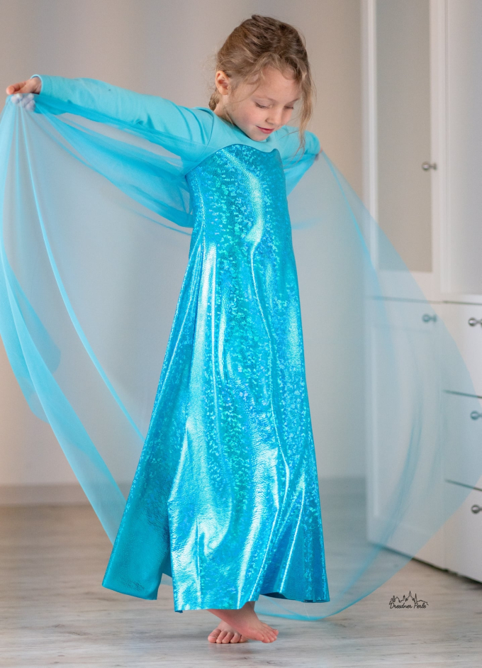 Lamé / elastische foliejersey slangenmotief, donkerturquoise