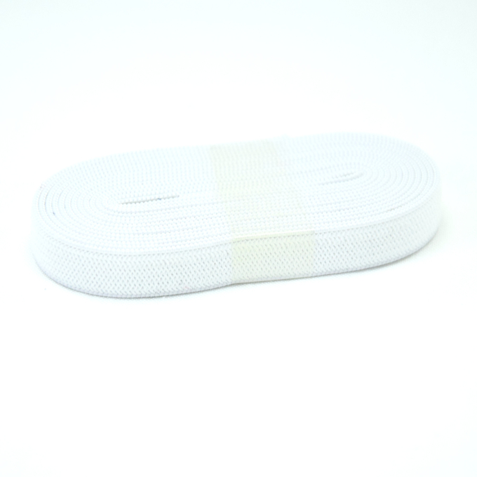 Ruban élastique, 10 mm á 2 metres, blanc