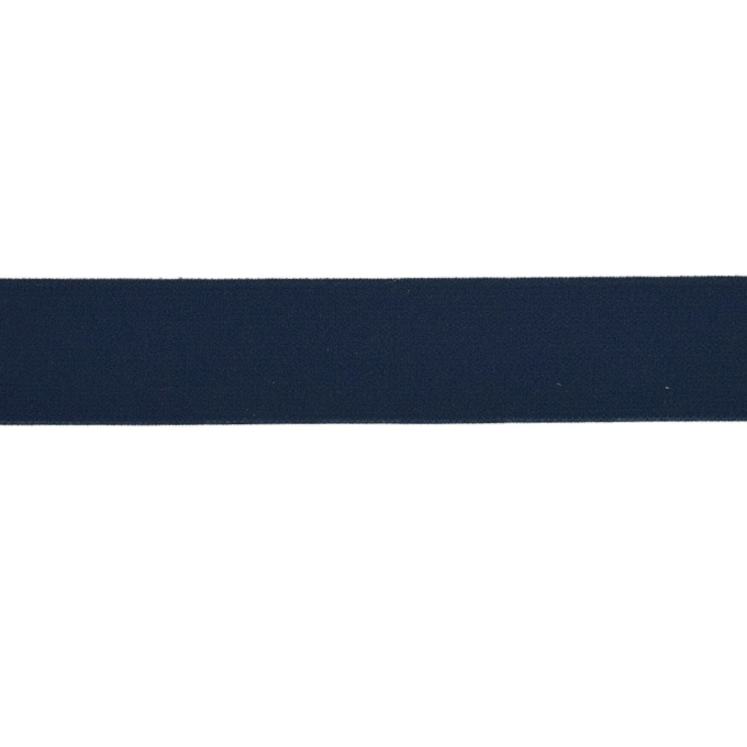 Elastiek uni, 3 cm, marineblauw