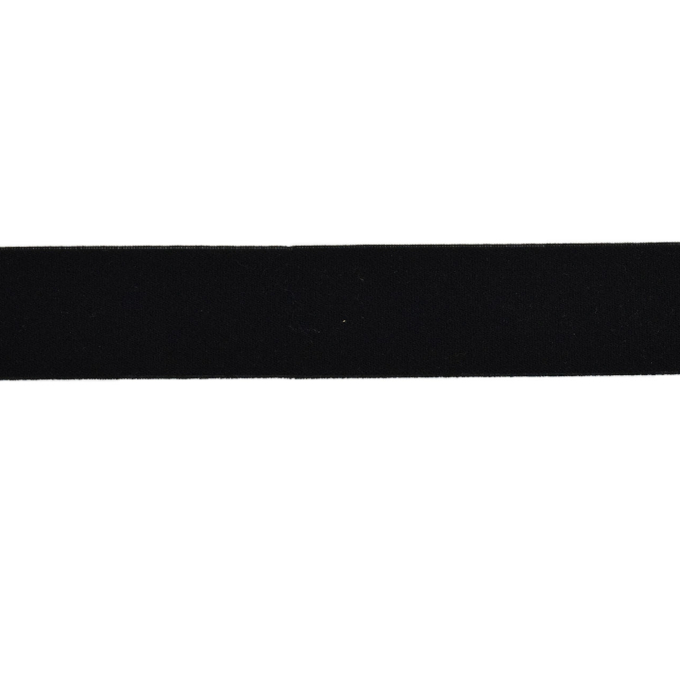 Elastic ribbon plain, 3 cm, black