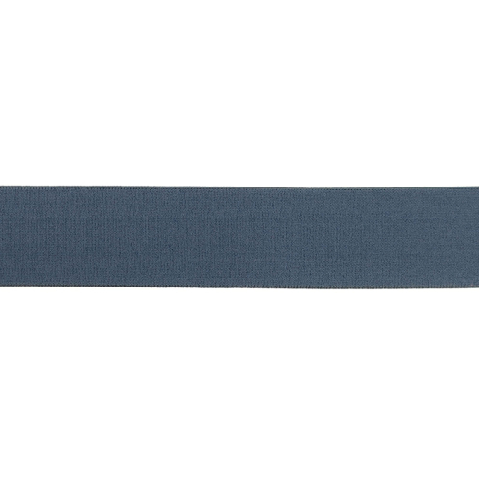 Elastiek uni, 4 cm, jeansblauw