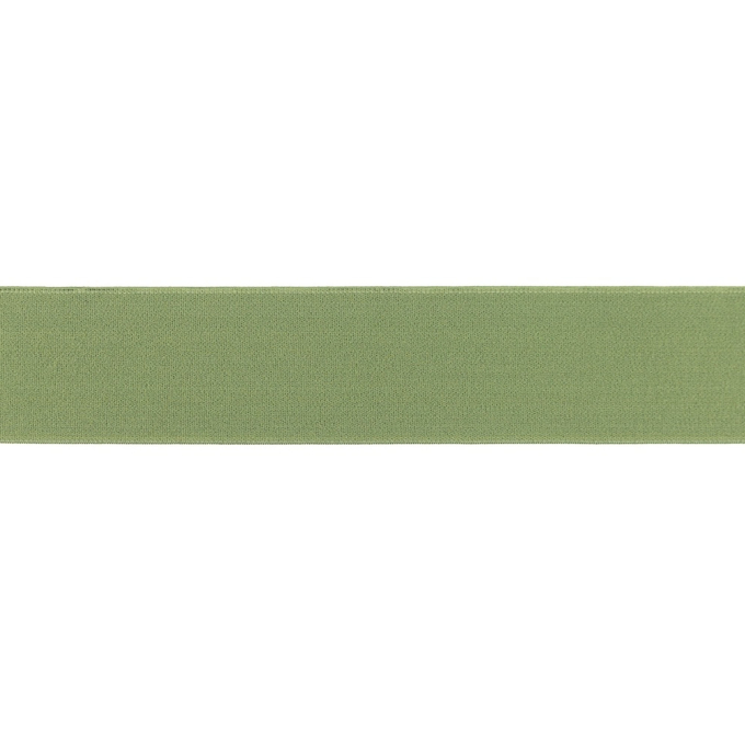 Elastiek uni, 4 cm, olijfgroen