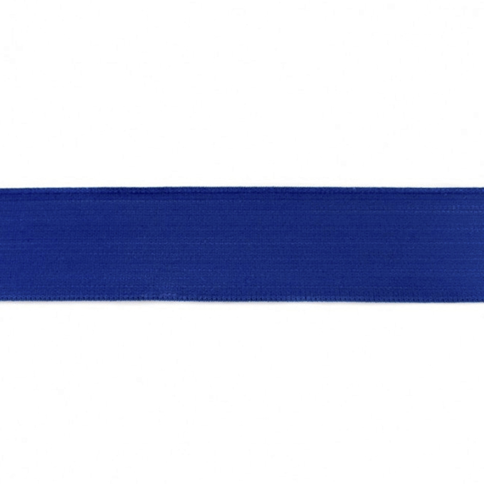 Elastiek uni, 4 cm, koningsblauw