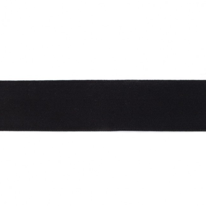 Ruban élastique uni, noir