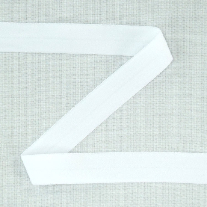 Elastisches Einfassband matt, weiss