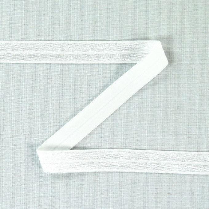 Elastisch biaisband, gebroken wit 15 mm
