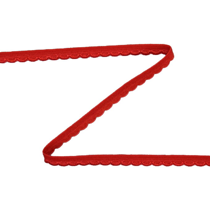 Elastic underwear tape curved edge, rood