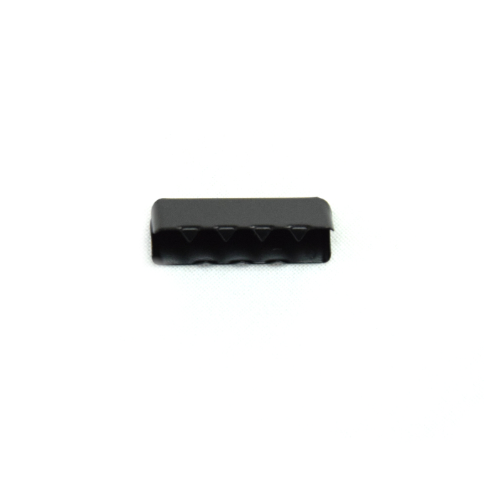 End caps for bag strap 25 mm, matzwart