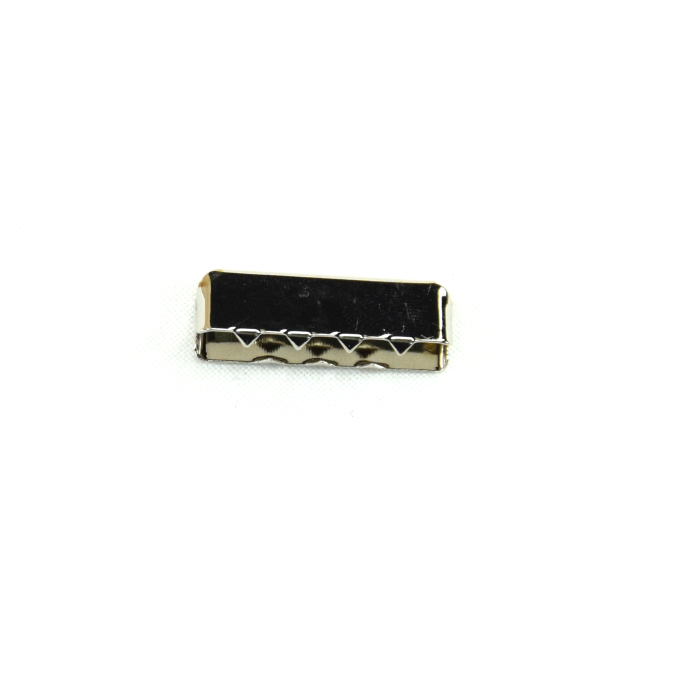 End caps for bag strap 25 mm, zilverkleurig
