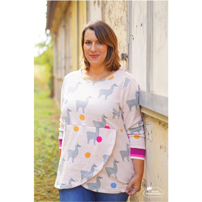 Fadenkäfer Lana hoodie women papieren patroon, Duits