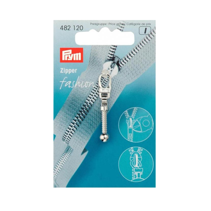 Fashion-Zipper Keulen silber
