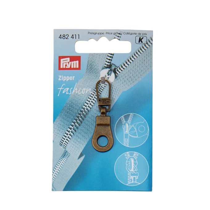 Fashion-Zipper Öse altmessing