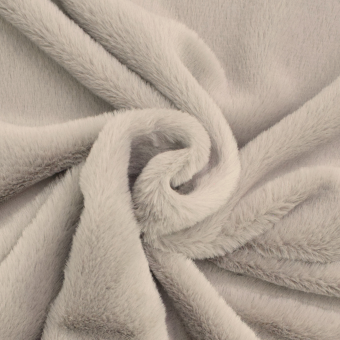 Tissu fausse fourrure Lina, gris clair
