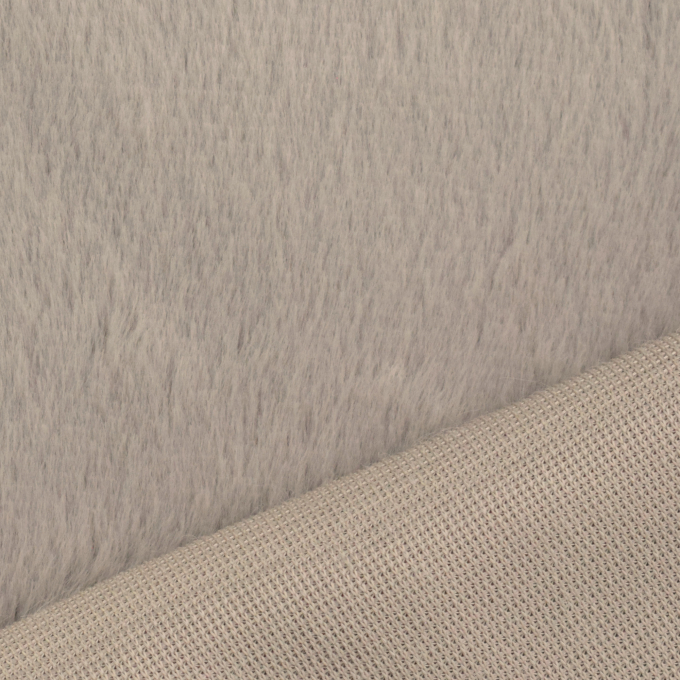 Tissu fausse fourrure Lina, gris clair
