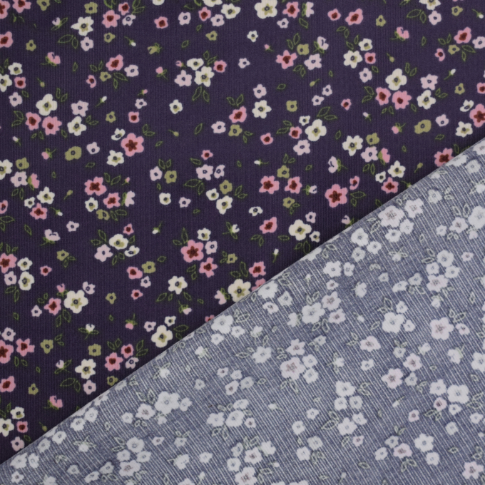 Fine Corduroy Sweet Flowers, violet