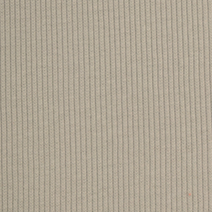 Tissu jersey coton côtelé milleraies, gris clair
