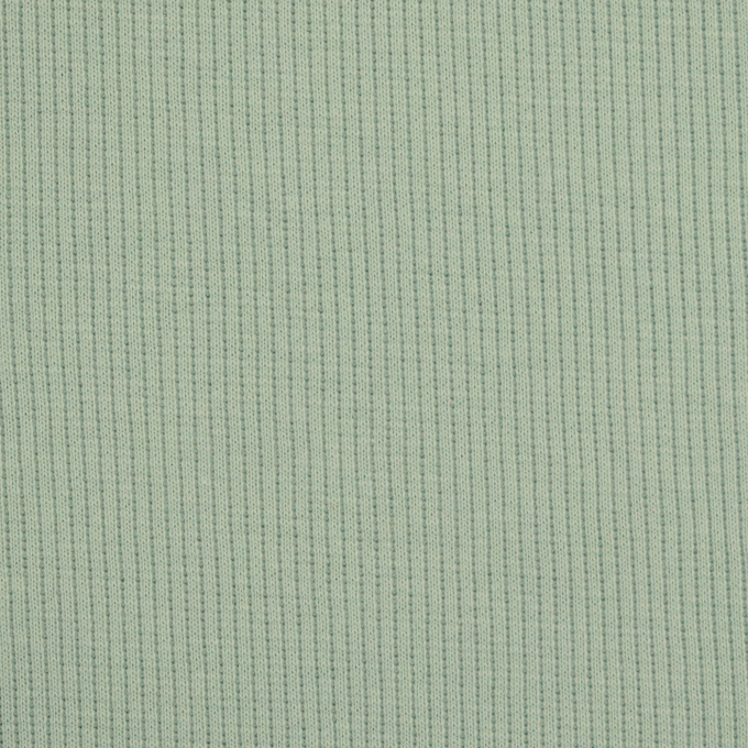 Tissu jersey coton côtelé milleraies, bleu pastel