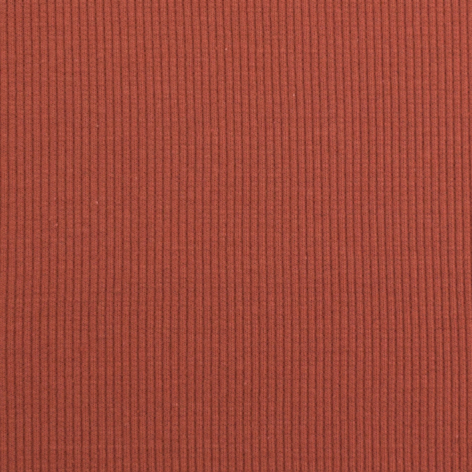 Fijne ribjersey Emma, roestbruin