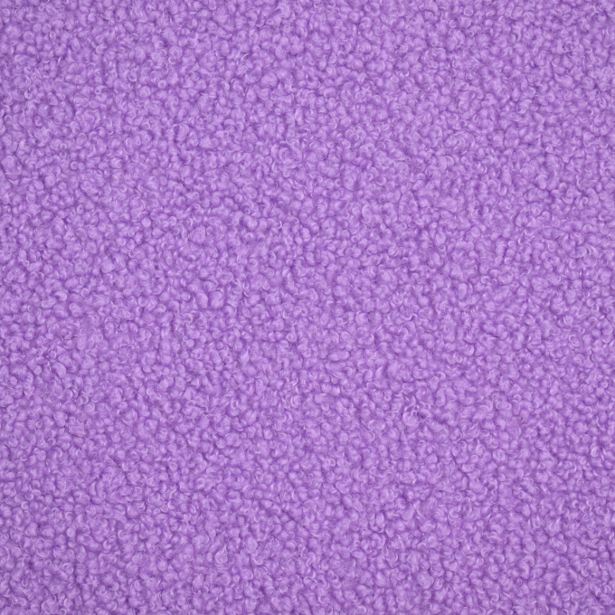 Tissu bouclette fin uni, lilas