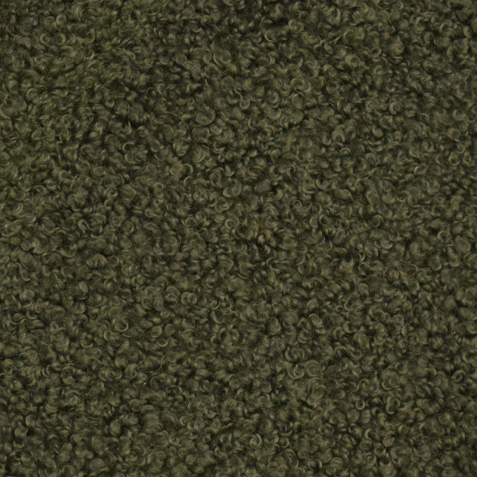 Feinstrick Bouclé uni, oliv
