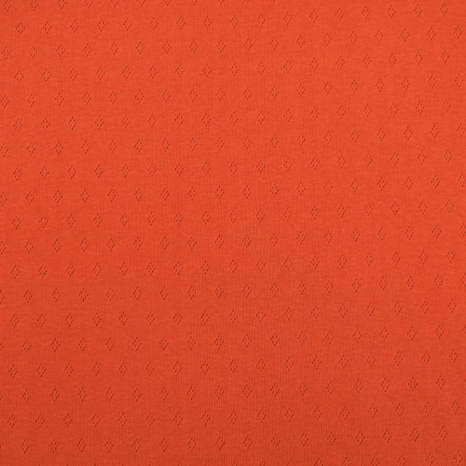 Fijngebreide jersey Ajour, donkeroranje