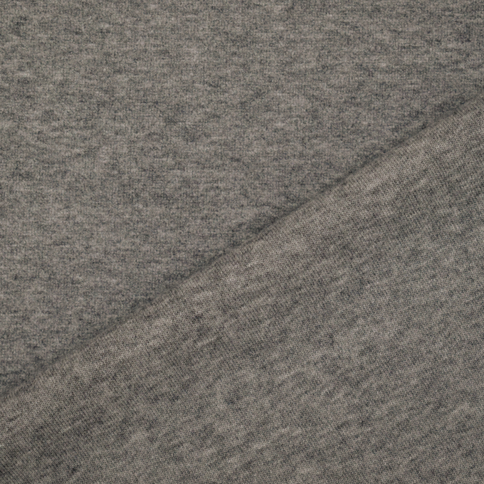 Tissu jersey maille tricot fin Cashmere Touch, gris