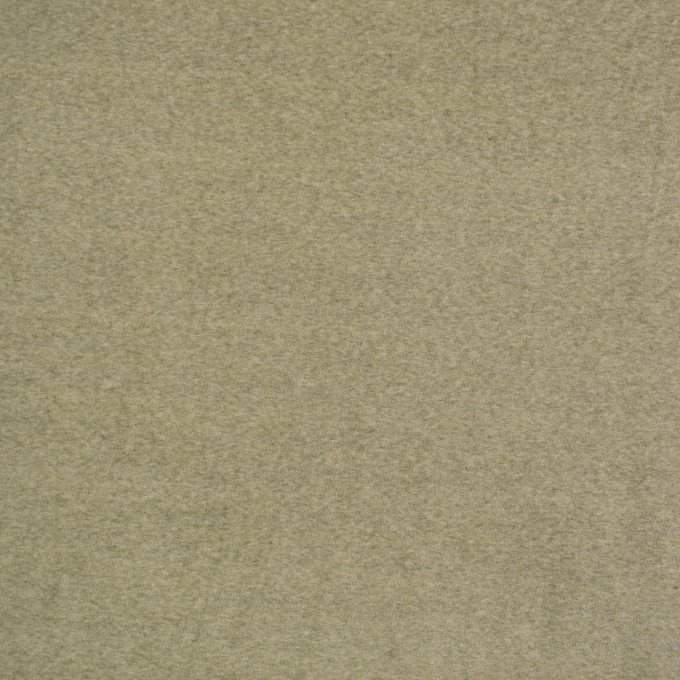 Tissu jersey maille tricot fin Cashmere Touch, vert olive clair