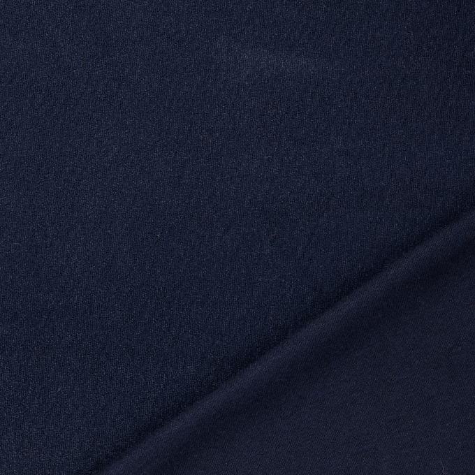 Tissu jersey maille tricot fin melange, bleu marine