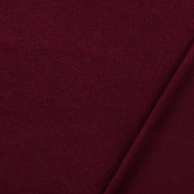 Tissu jersey maille tricot fin melange, lie de vin